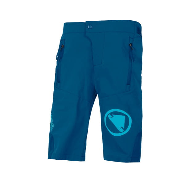Pantalón corto MT500JR Burner para niños - Blueberry