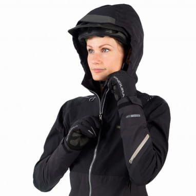 Chaqueta impermeable MT500 para mujer - Negra