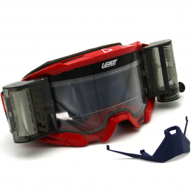 Velocity 5.5 Goggle met Roll-Off Systeem Clear - Rood