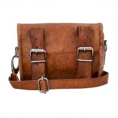 Rudi A Lederlenkertasche - Braun