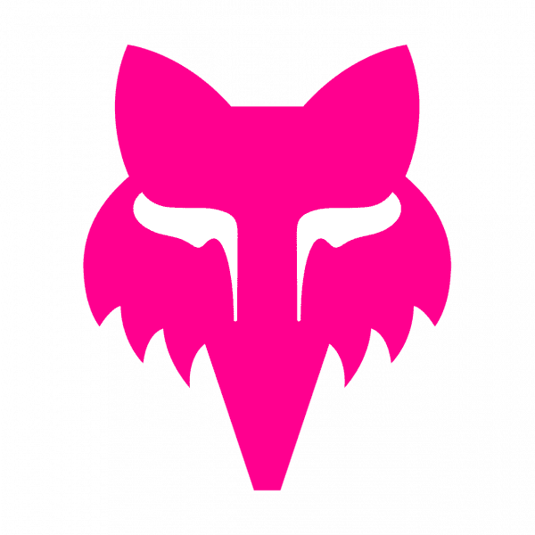 Sticker Fox Head - 3,8 cm - pink