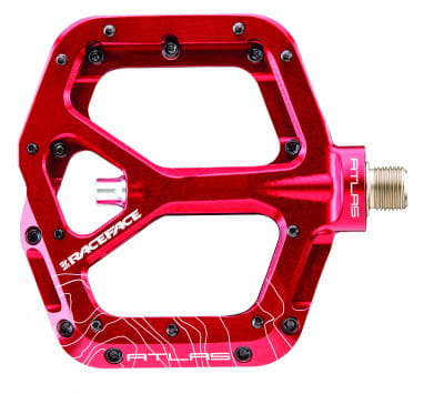 Atlas pedals - red