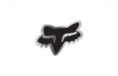 FOX HEAD Sticker - 7'' - Chrom