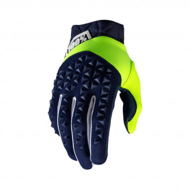 Airmatic Handschuhe - Marineblau/Gelb