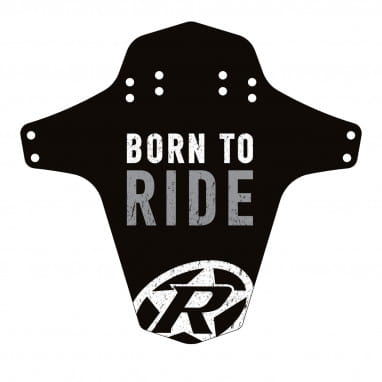 Born to Ride Spatscherm - Zwart/Grijs