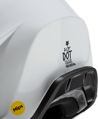 V3 RS Carbon Solid Helmet - White