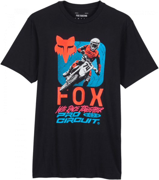 Fox X Pro Circuit Premium Korte Mouw T-shirt - Zwart