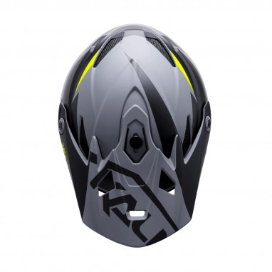 Zoka Fullface Helm - Schwarz/Grau