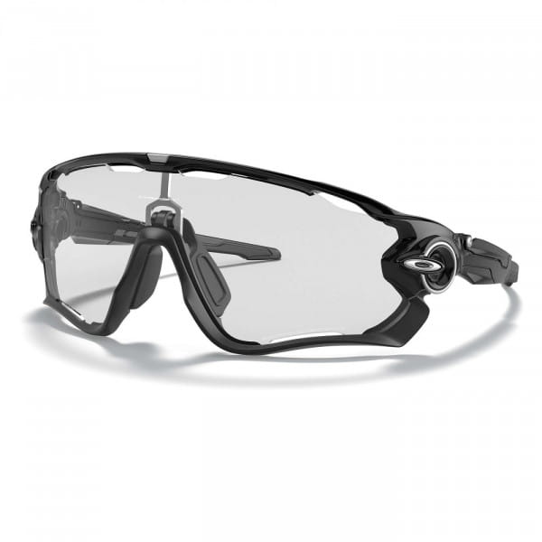 Jawbreaker Sonnenbrille - Polished Black - Clear Black Iridium Photochromic Activated
