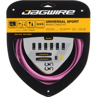 Brake cable set Universal Sport - pink