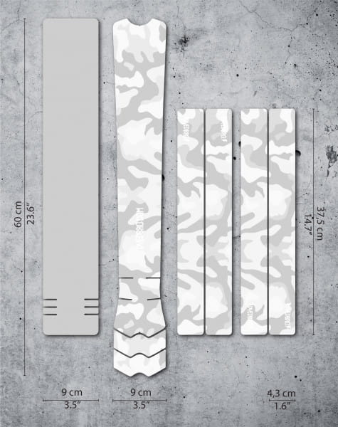 Rahmenschutz Kit - Camo White - Gloss