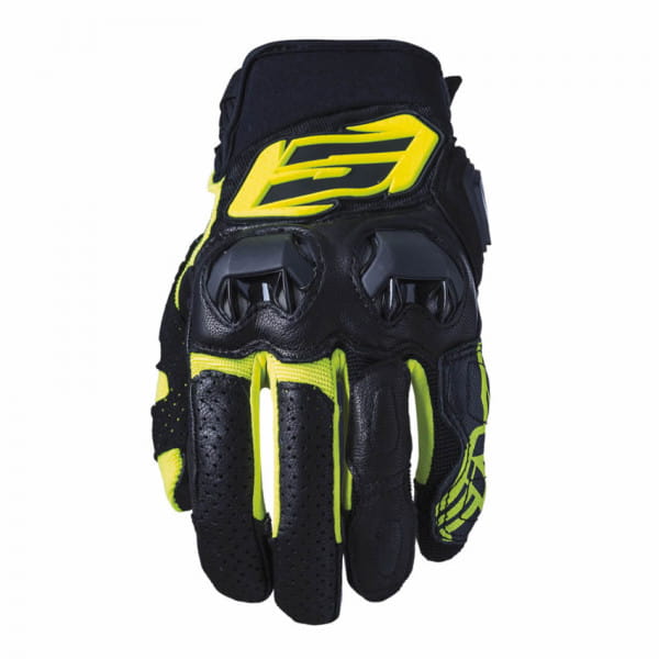 Handschoenen SF3 - zwart-geel fluo