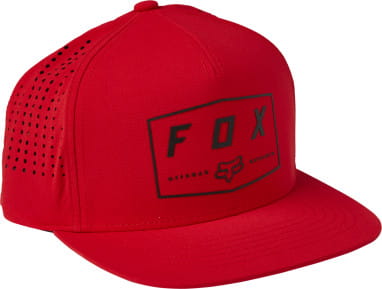 BADGE SNAPBACK HAT - Flame Red