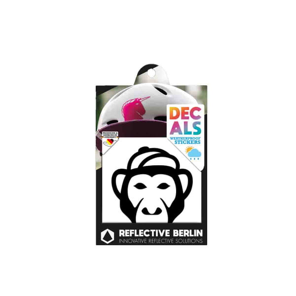 Reflective DECAL - Monkey - schwarz