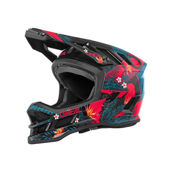 Blade Polyacrylite Helmet Rio - Fullface Helm - Rot/Schwarz