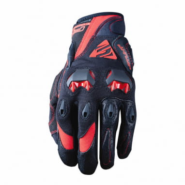 Handschuhe Stunt Evo - schwarz-rot v2