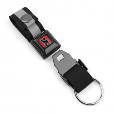 Mini Buckle Key Chain - Black / Black