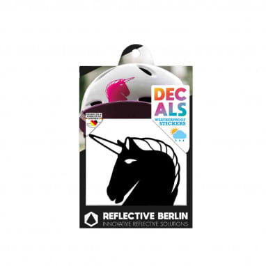 Reflective DECAL - Unicorn - black
