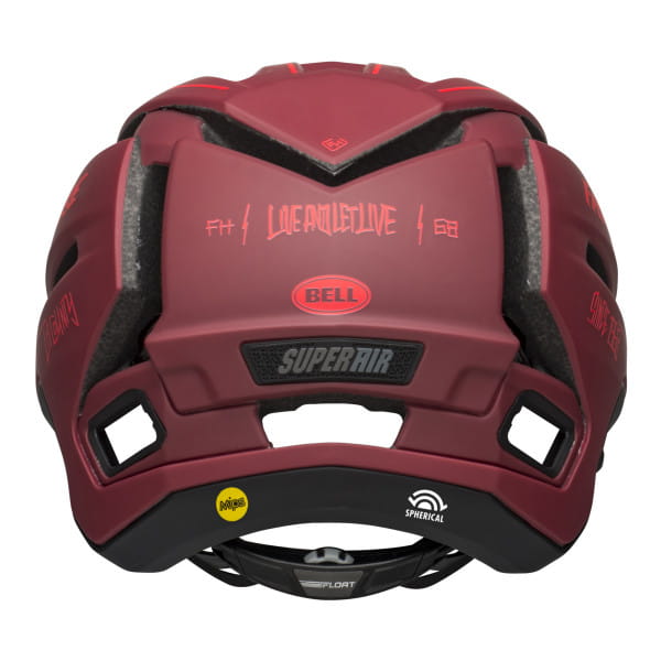 Super Air R MIPS Spherical - Helmet - Black/Dark red