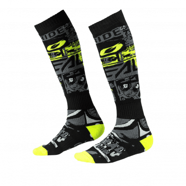 Pro MX Socken Ride - Schwarz/Neongelb