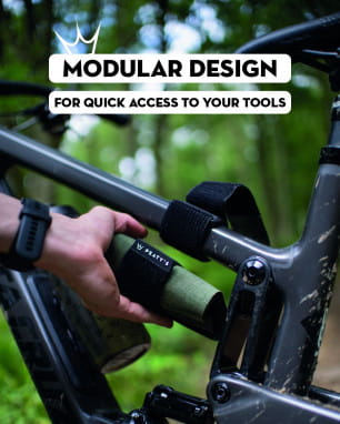 HoldFast Trail Tool Wrap - Slate Grey