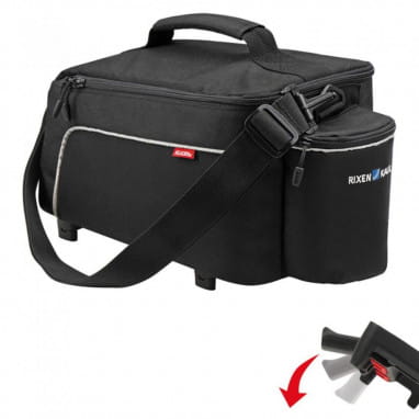 KLICKfix Sacoche de porte-bagages Rackpack Light 8 L, UniKlip - noir