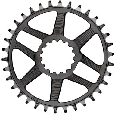 Helix R Guidering Direct Mount chainring, 52/55mm Flip Flop - black