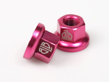 Track Nuts axle nut M9 pair - VR - pink