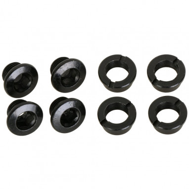 Kettenblattschrauben Chainring Bolt/Nut Pack - 1-fach - Steel - black