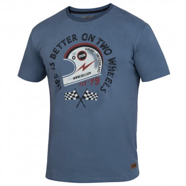 T-shirt On Two Wheels - blue