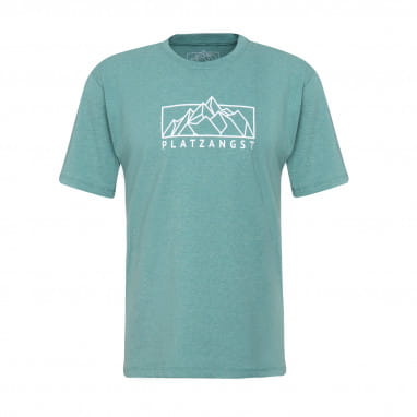Maglietta con logo della montagna - blu