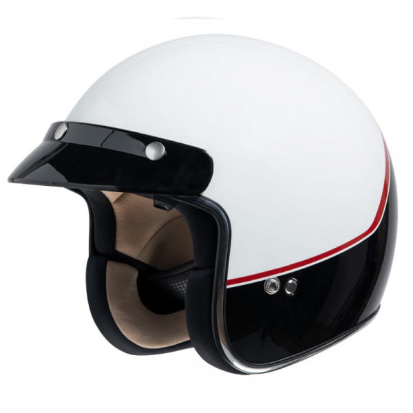 77 2.2 Jet helmet white black red