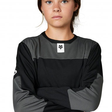 Youth Defend Long Sleeve Jersey - Black