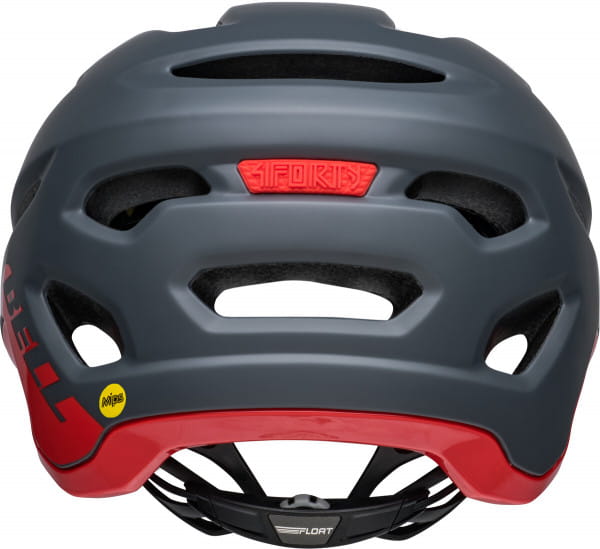 4FORTY MIPS® Bike Helmet - matte/gloss gray/red