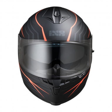 Full face helmet iXS1100 2.1 matte black orange