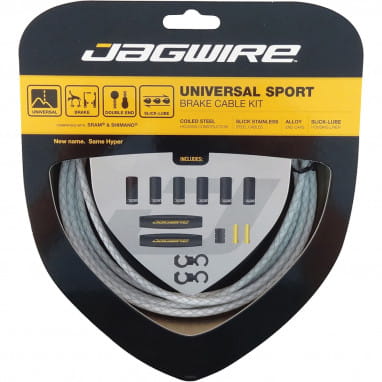 Brake cable set Universal Sport - white braided