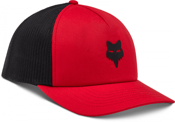 Fox Head Trucker Hat - Flame Red