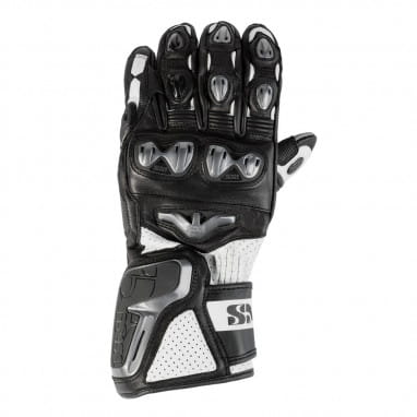 RS-400 motorcycle glove black white