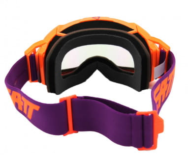 Velocity 5.5 Iriz Goggle anti fog mirror lens Neon Orange/Purple