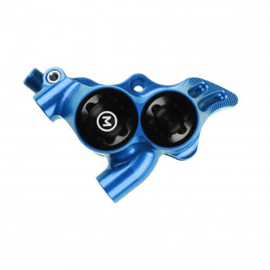 RX4+ Bremssattel Flatmount - Mineralöl - blau