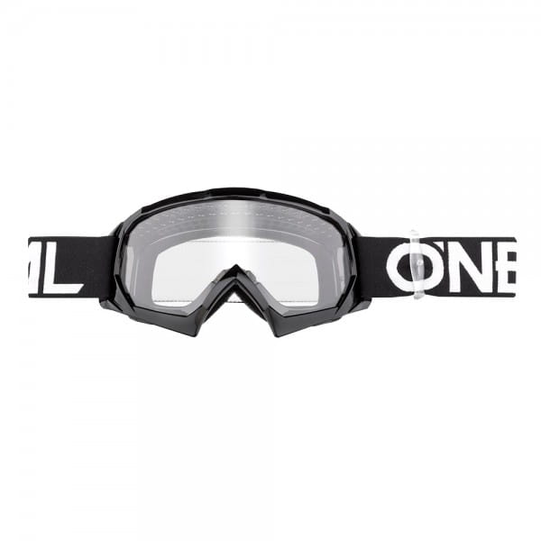 B10 Solid Goggles Clear - Bambini - Nero/Bianco