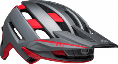 Super Air R Spherical bike helmet - matte gray/red