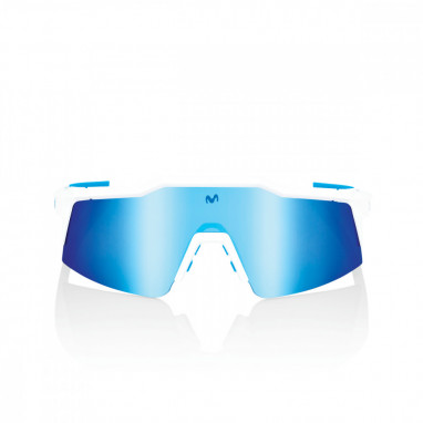 Speedcraft SL Movistar - HiPER Blue Multi Mirror Lens - Team White