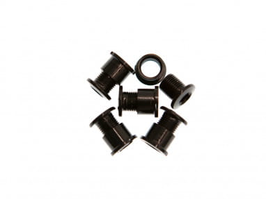 Single chainring bolts steel - 5mm - Black