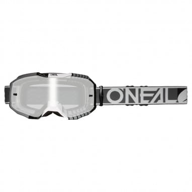 B-10 Goggle DUPLEX gray/white/black - silver mirror