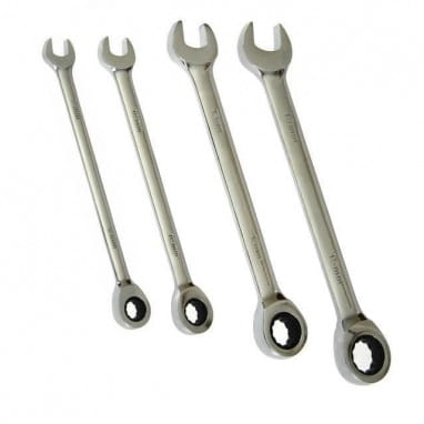 Open-end wrench with ratchet