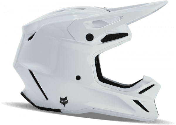 V3 RS Carbon Solid Helmet - White