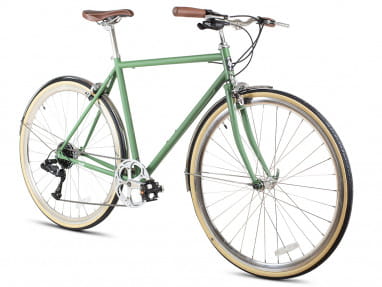 Odyssey 8SP City Bike - verde militar