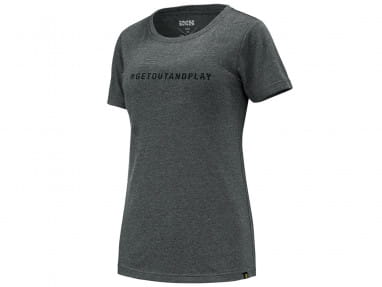 Getoutandplay Vrouwen T-shirt in organisch katoen - grafiet