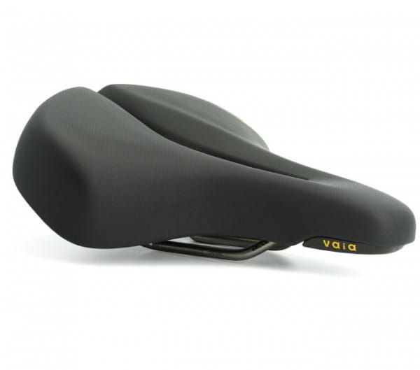 Vaia Relaxed bicycle saddle - black